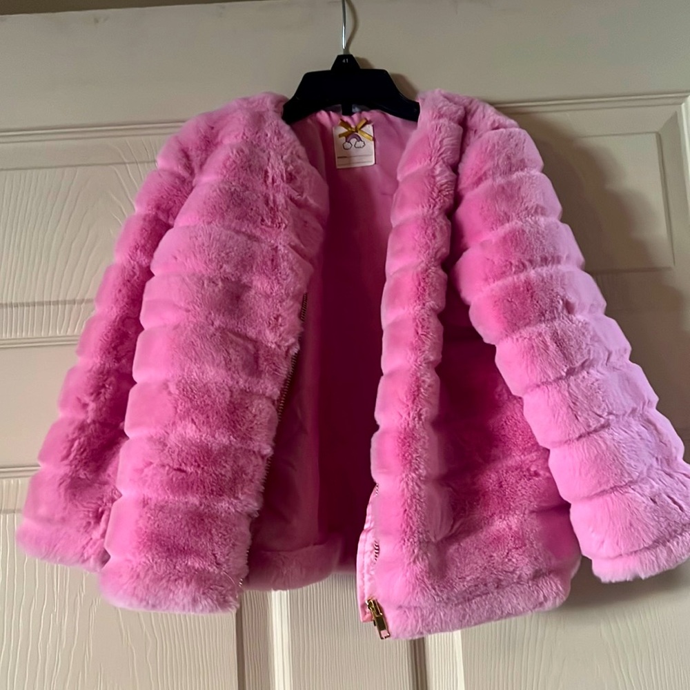 H&M Girl’s Pink Faux Fur Jacket